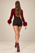 Black Tailored High Waisted Shorts 