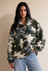 Camouflage Half Zip Borg Jumper