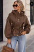 Cinched Waist Hooded Canvas Jacket