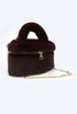 Faux Fur Vanity Handbag 