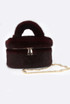 Faux Fur Vanity Handbag 