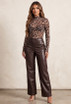 PU Straight Leg Trousers