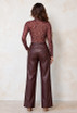 PU Straight Leg Trousers