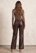 PU Straight Leg Trousers