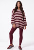 Oversized Striped Long Sleeve Top