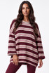 Oversized Striped Long Sleeve Top