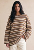 Oversized Striped Long Sleeve Top