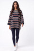 Oversized Striped Long Sleeve Top