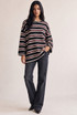 Oversized Striped Long Sleeve Top