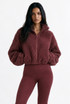 Cropped Borg Fleece Jacket 