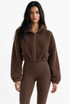 Cropped Borg Fleece Jacket 