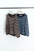 Striped Fluffy Knit Crew Neck Jumper