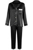 Lace Trim Silk Blend Pyjama Set