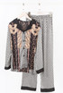 Fan Chain Print Silk Blend Pyjama Set