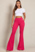 Crepe Bell Bottom Trouser