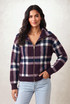 Check Knit Dual Way Zipper