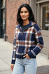Check Knit Dual Way Zipper