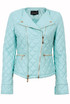 Mint Green Qulited PVC Jacket