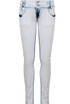 Ice Blue High Waist Button Up Skinny Jeans