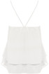Strap Detail Pleated Top