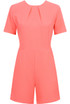 Light Neon Pink Pleat Fornt Playsuit