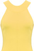 Yellow Polo Neck Bodycon Midi Dress