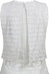 Cream Lace With Foil Detail Layered Shift Dress