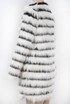 Monochrome Lined Soft Fur Coat