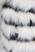 Monochrome Lined Soft Fur Coat