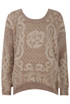 Contrast Textured Print Mohair Jumpers - 4 Colours in a Pack