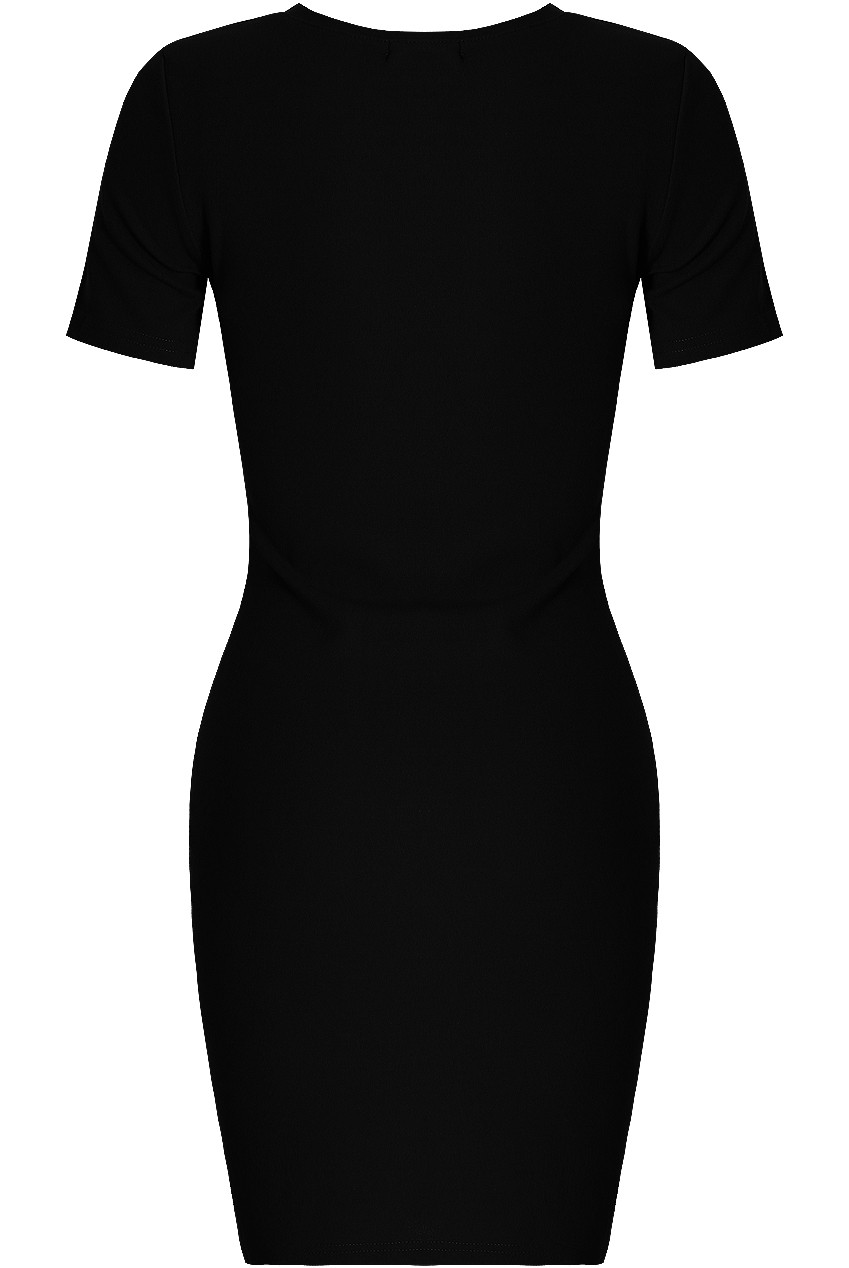 Front Hem Zipped Bodycon Dress Buy Fashion Wholesale in The UK
