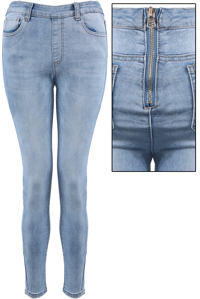 zipper jeans womens