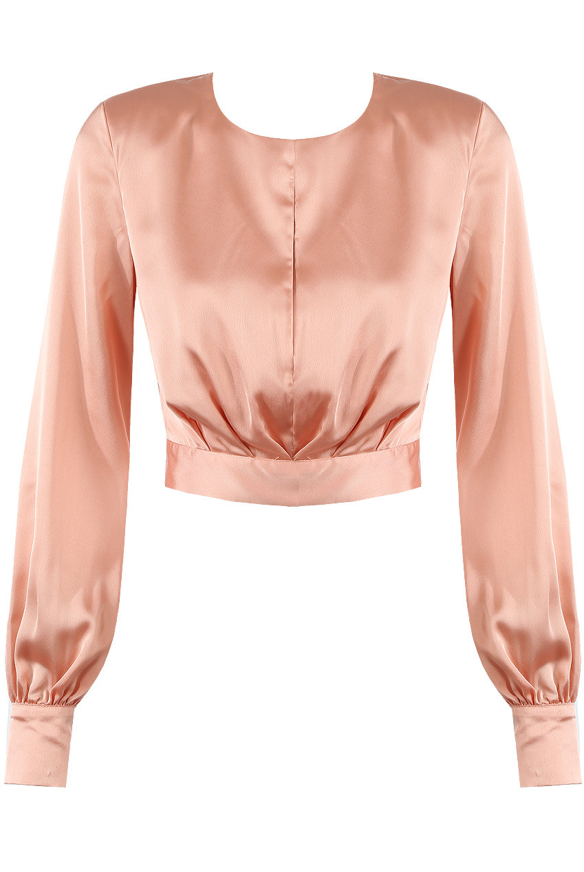 Pleated Tie-Up Blouse main image 1