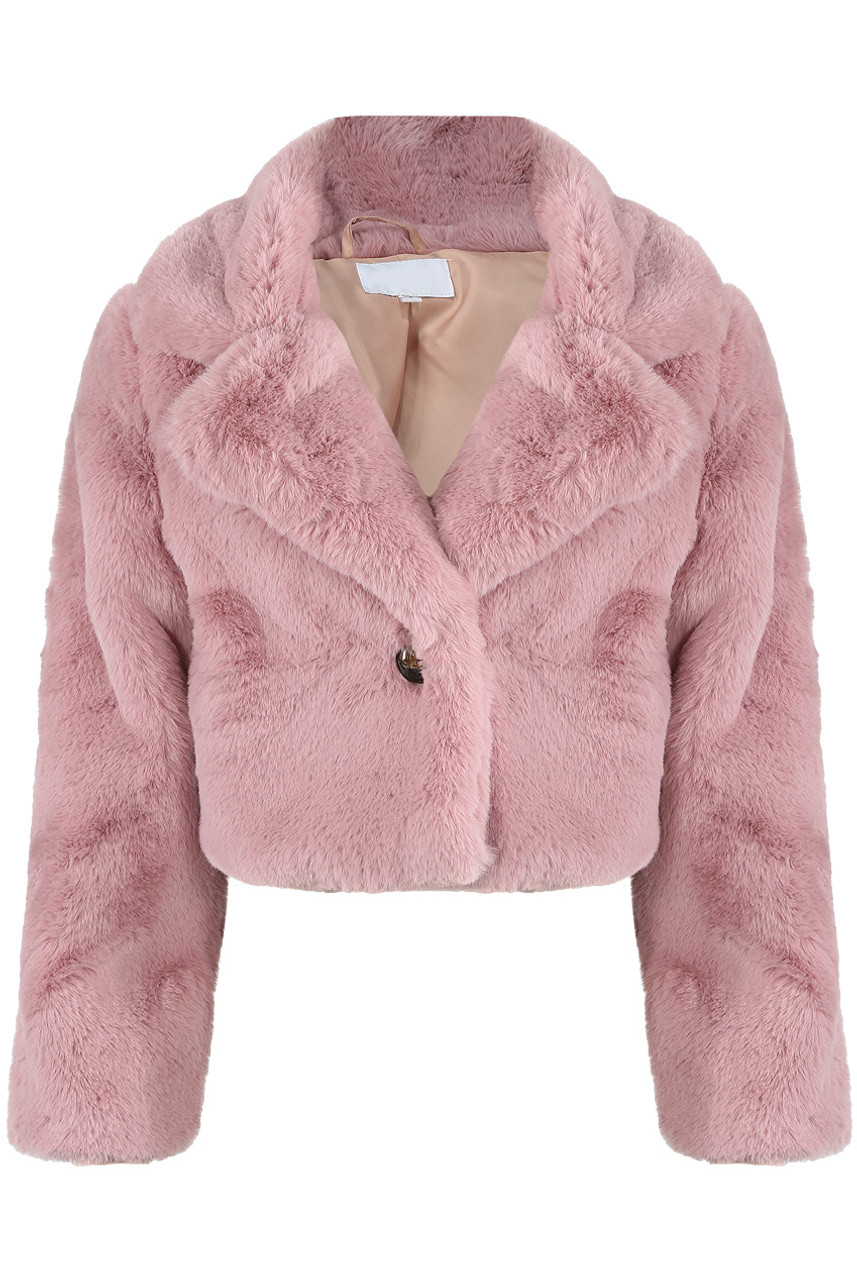 Teddy Faux Fur Cropped Jacket Buy Fashion Wholesale In The Uk 3012