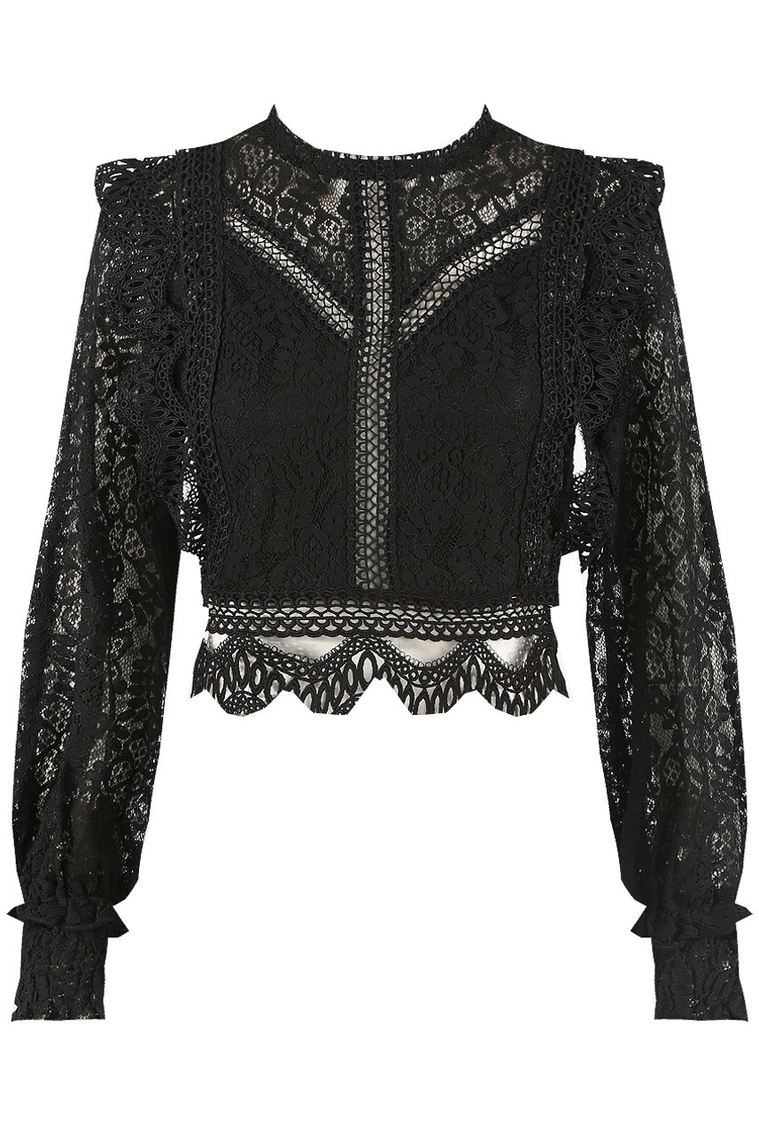 Crochet Long Sleeve Lace Tops - Buy Fashion Wholesale in The UK