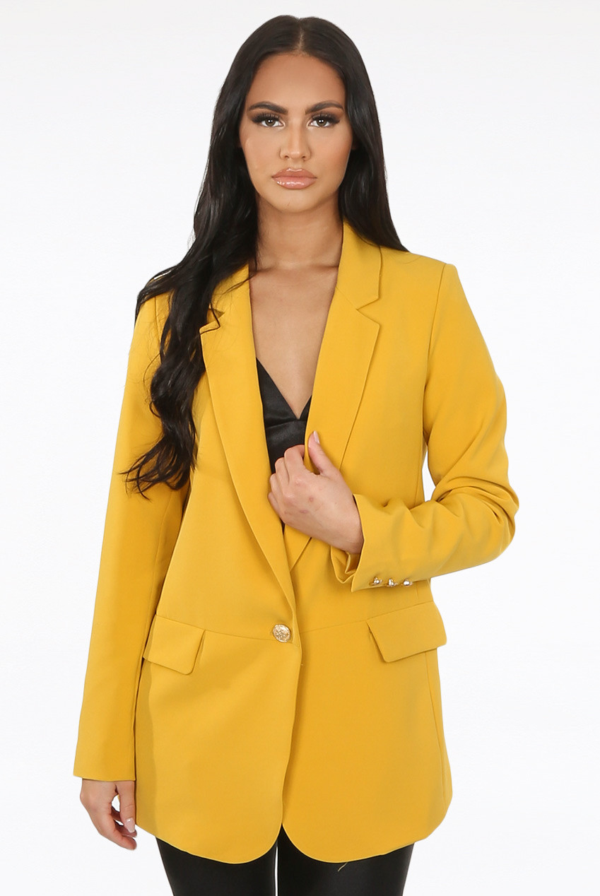 mustard blazer uk
