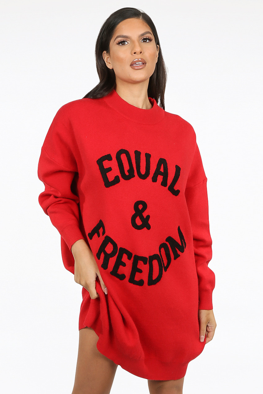 Slogan Longline Jumpers- Buy Fashion 