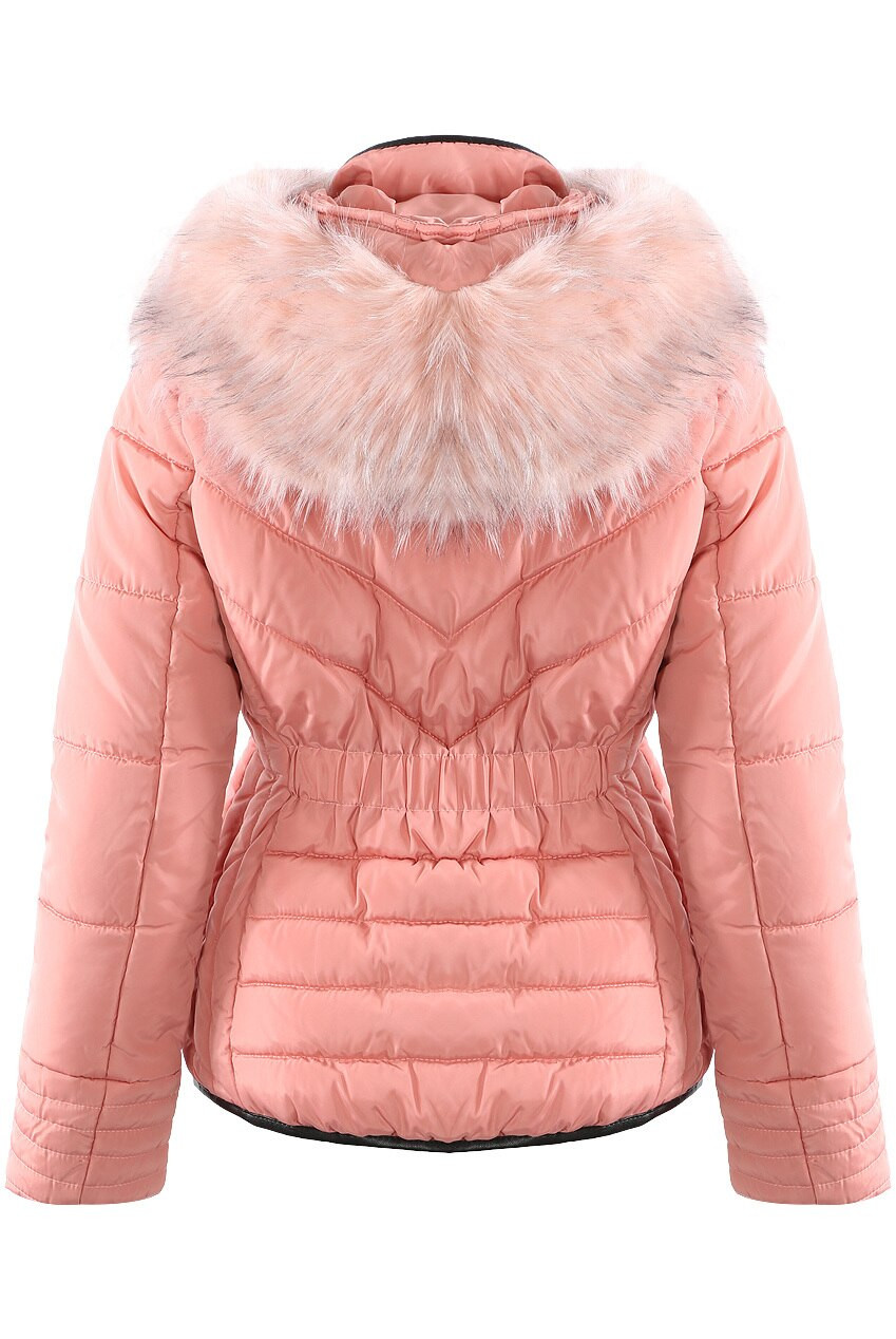 Faux Fur Funnel Neck Jacket Buy Fashion Wholesale in The UK
