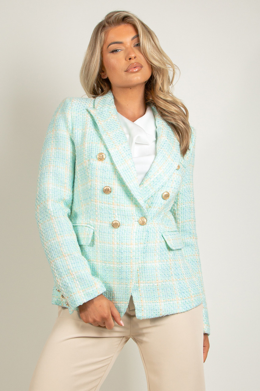 Pastel Tweed Tailored Blazers 3 Colours Buy Fashion Wholesale in The UK
