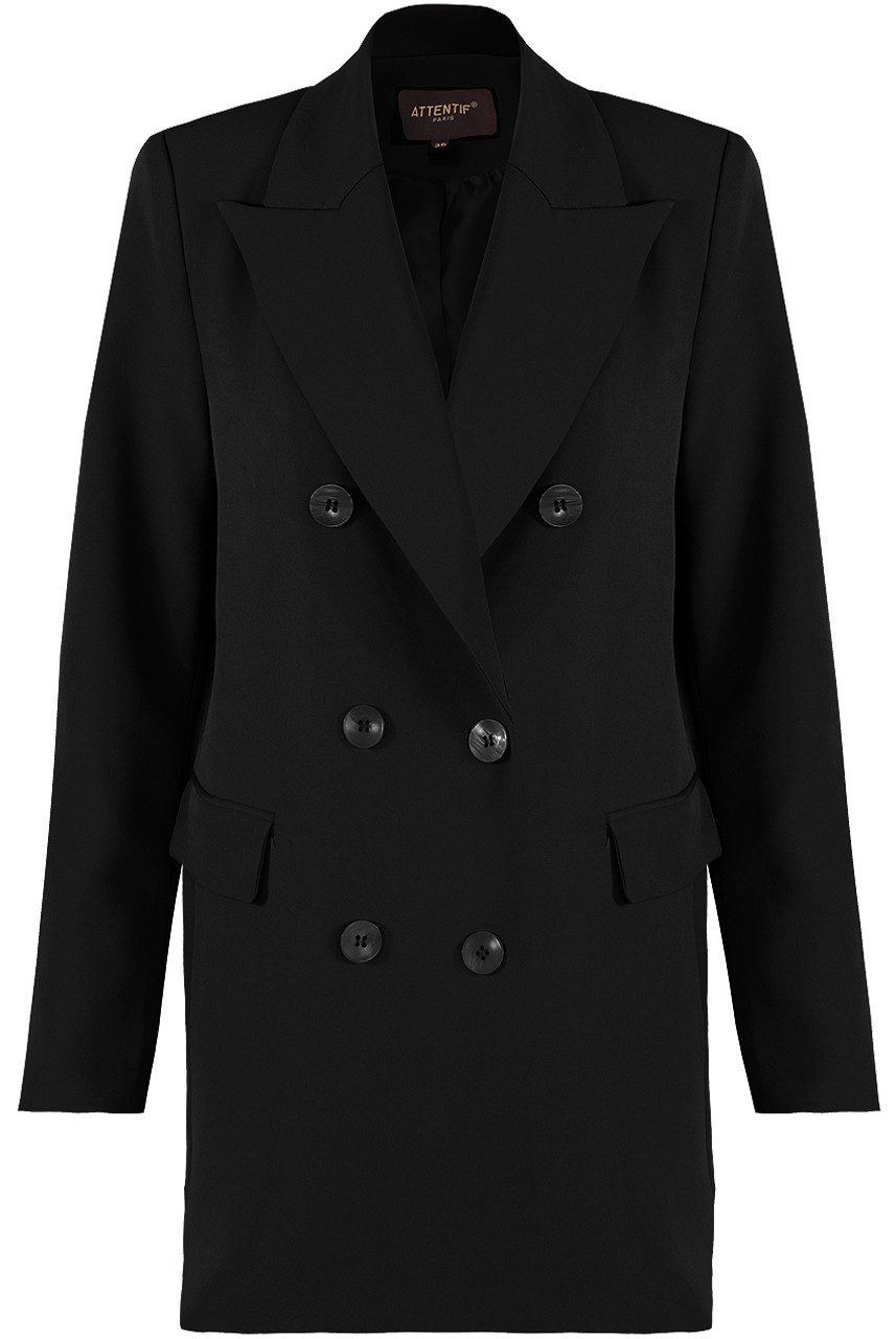 Tailored Longline Double Breasted Blazer- Buy Fashion Wholesale in The UK