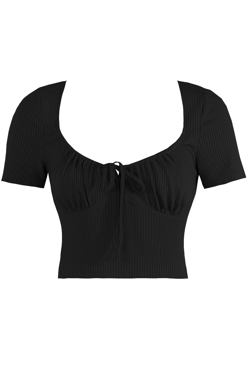 Cropped Short Sleeve Gypsy Top Buy Fashion Wholesale in The UK