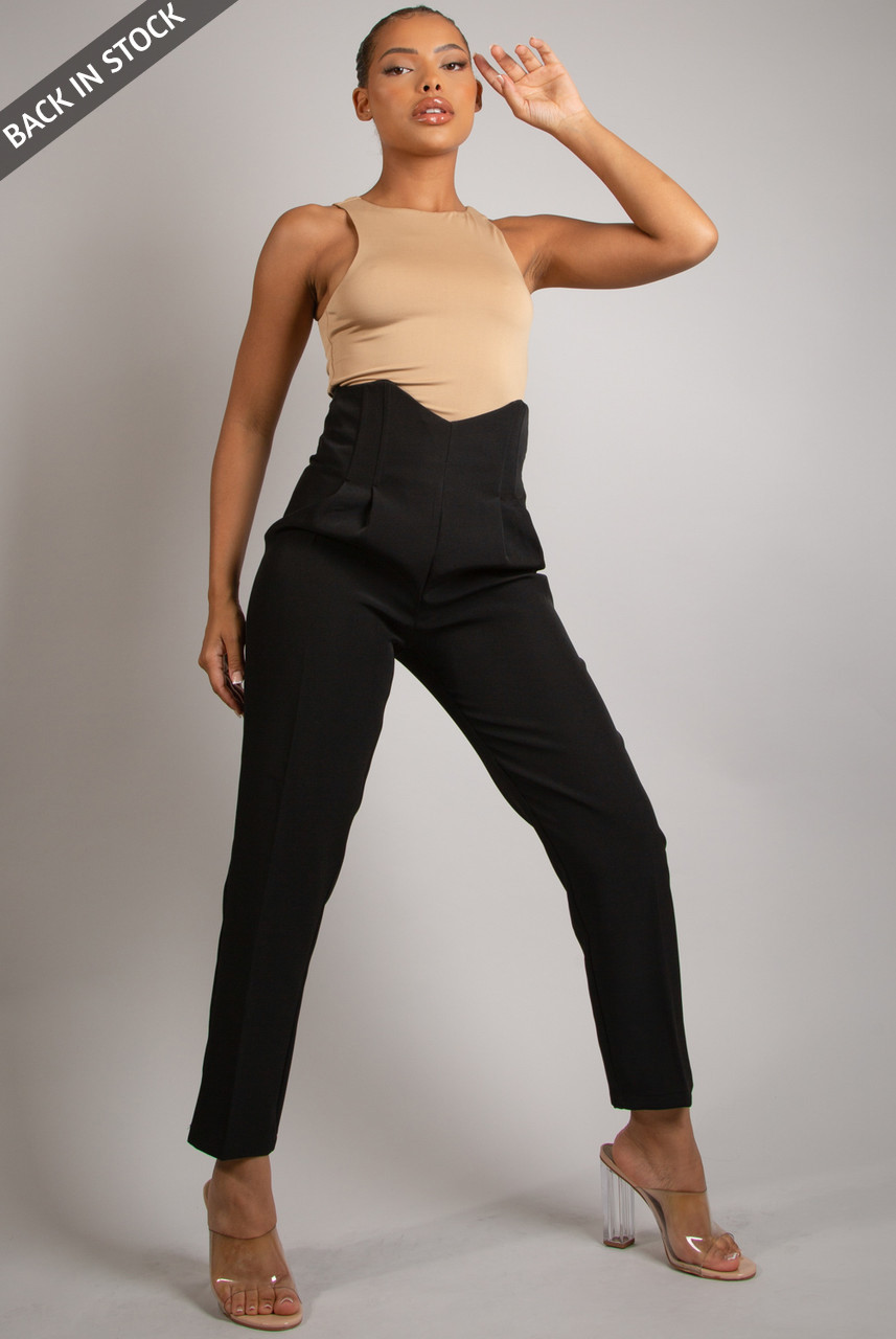 High Waisted Tailored Trousers  Karen Millen