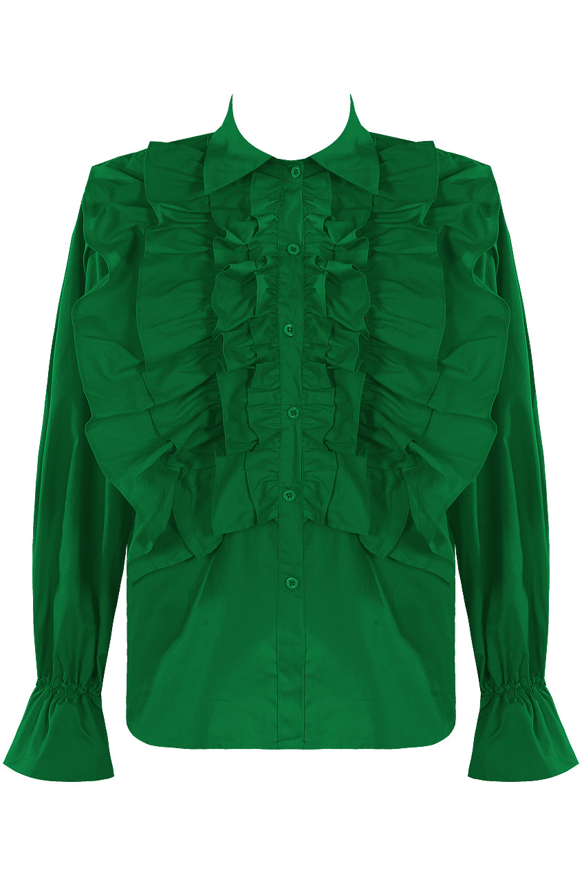 Ruffle Bell Cuff Shirt - Buy Fashion Wholesale in The UK