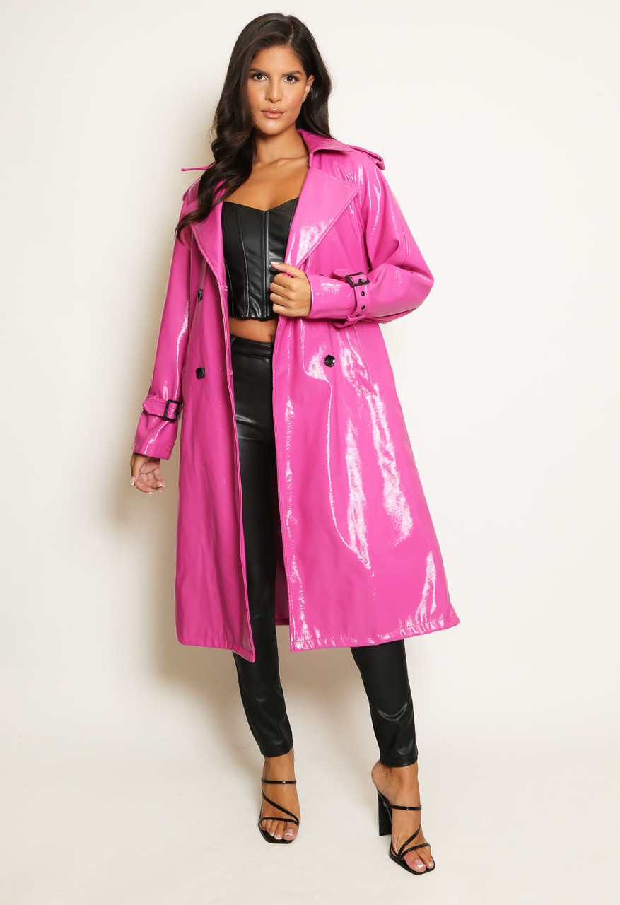 Vinyl Trench Coat - Buy Fashion Wholesale in The UK