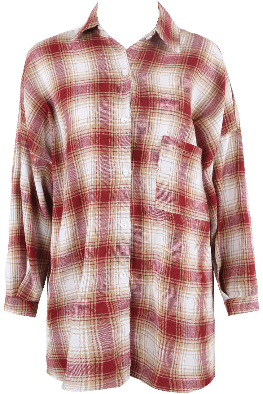 Check Oversized Shirt Buy Fashion Wholesale In The Uk