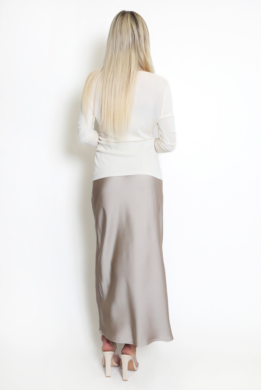 Satin A-line Mini Skirt