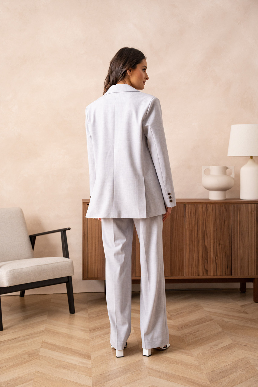 Elegant Wide-leg Casual Suit Trousers main image 1