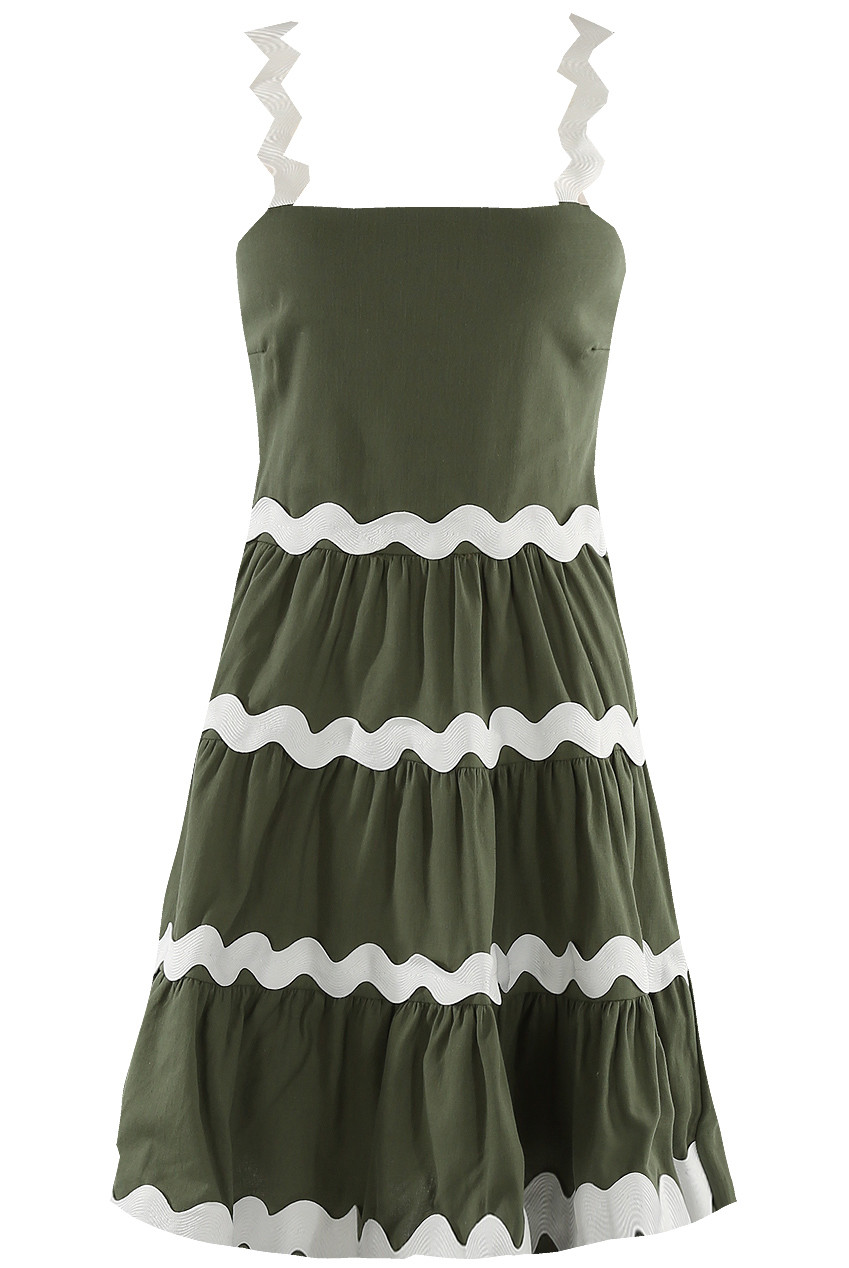 Lettering Contrast Print Shift Dress