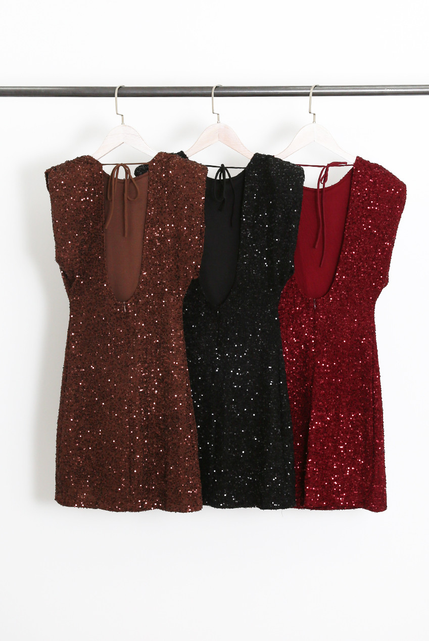 Zaliea Tie Back Sequin Gown