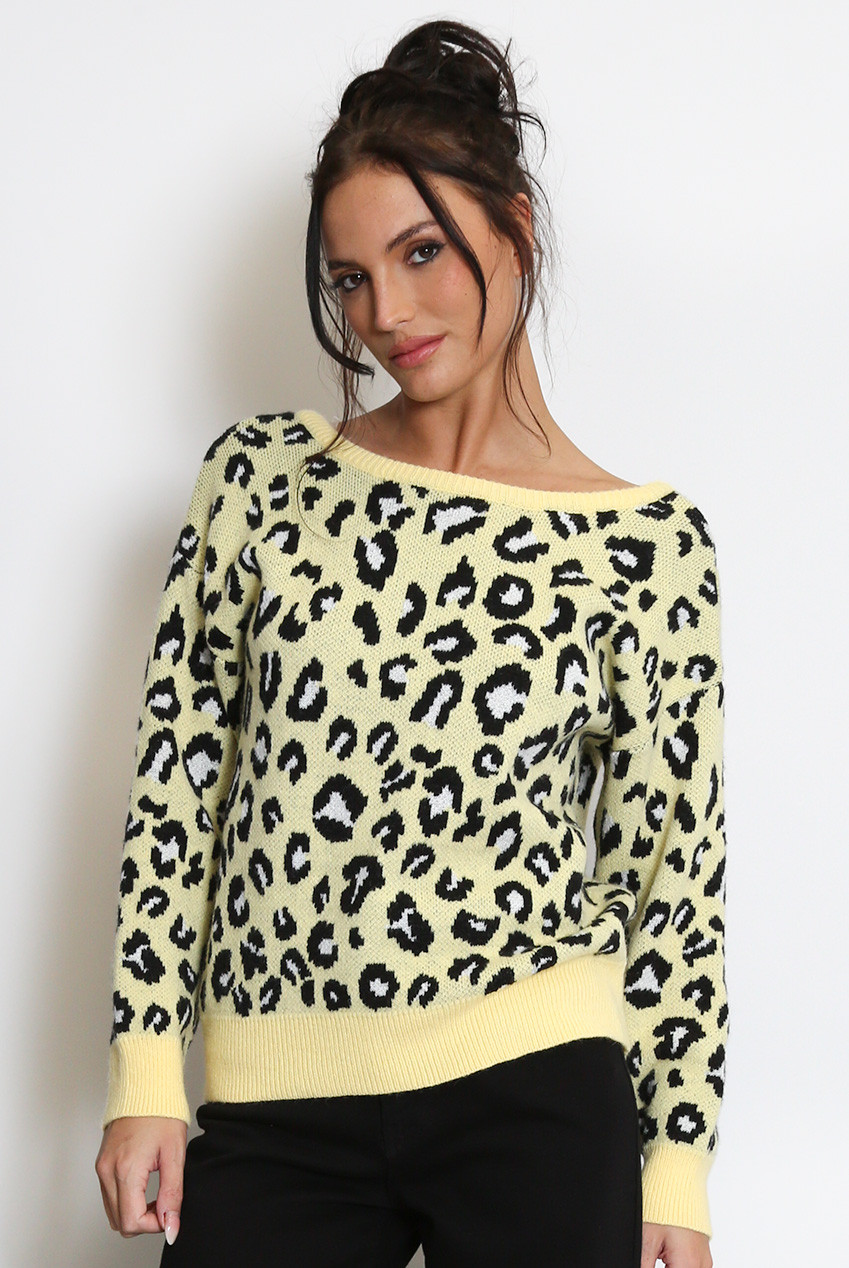 Leopard Bow Sweater